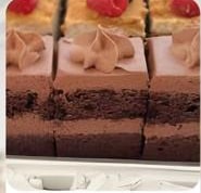 Bucată de brownie cu ciocolată