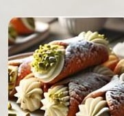 Mini canoli cu cremă